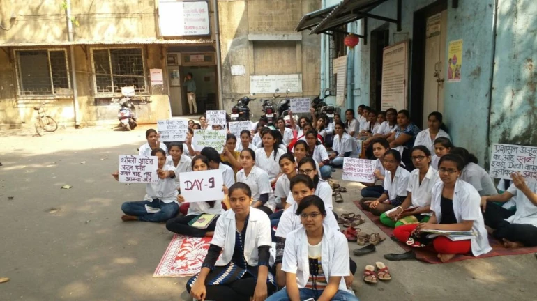 Podar Hospital interns go on a hunger strike in protest over the hostel