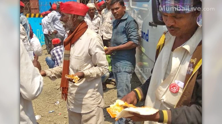 शेतकरी मोर्चेकऱ्यांच्या भोजनाची पनवेलकरांनी केली सोय