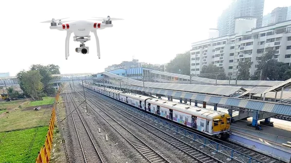 पावसाळा पूर्व तयारीसाठी मध्य रेल्वेवर ड्रोनचा वापर !
