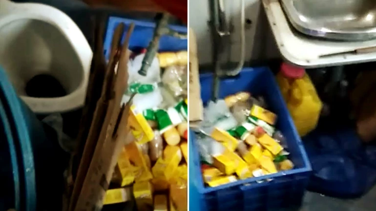 यात्रियों के सेहत से खिलवाड़, रेलवे शौचालय में रखा जा रहा खाने का सामान