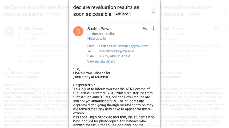 Law students in utter chaos as MU fails to declare Revaluation results four days prior to ATKT exams
