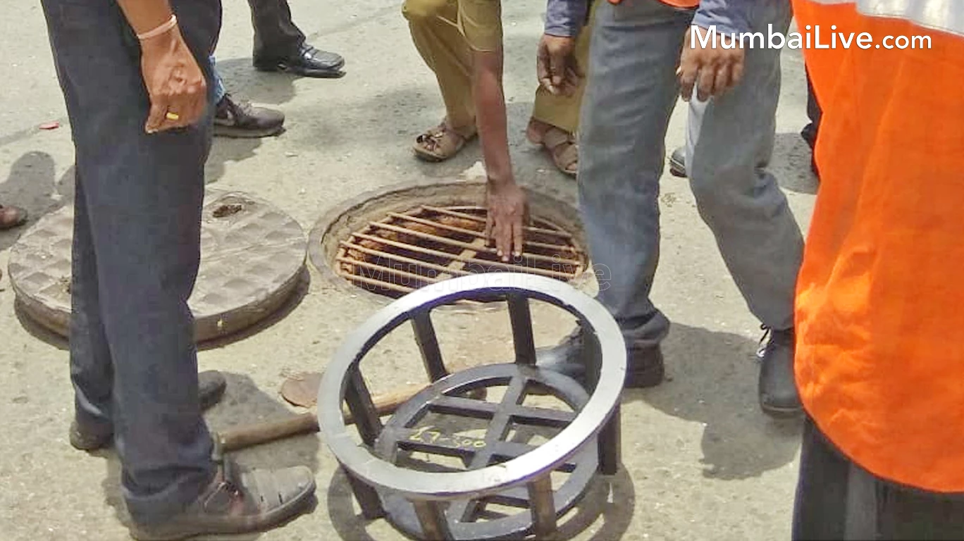 BMC has installed 1425 steel nets on manholes to avoid accidents during the monsoons