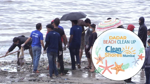 Jay foundation and United Way to clean Dadar Beach everyday for the next 18 months