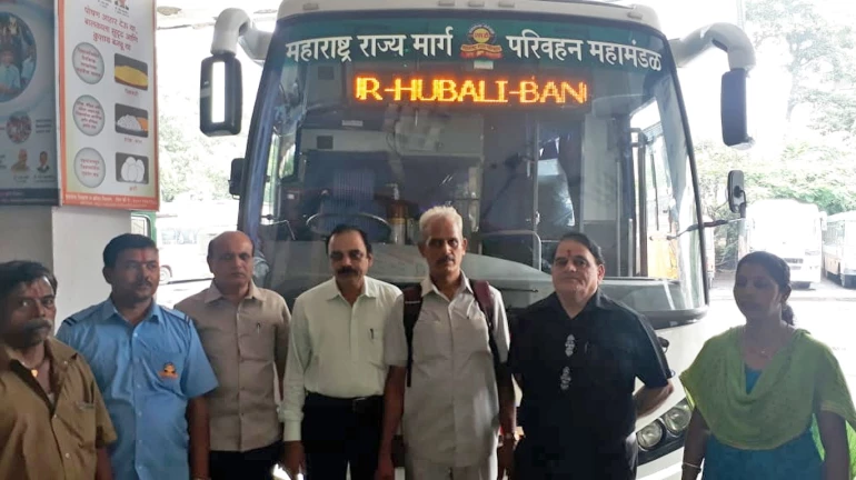 First Shivshahi Mumbai-Bengaluru bus service departs from Mumbai Central