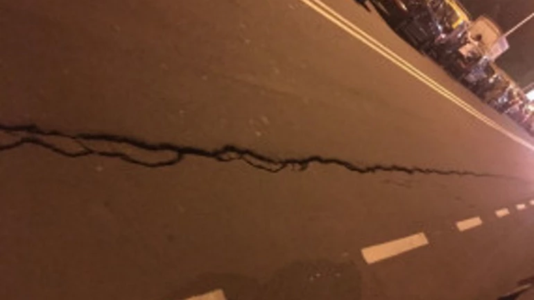 A bridge at Grant Road develops cracks