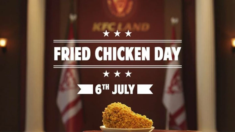 Fried Chicken Day: Get a piece of fried chicken free with every order at KFC!