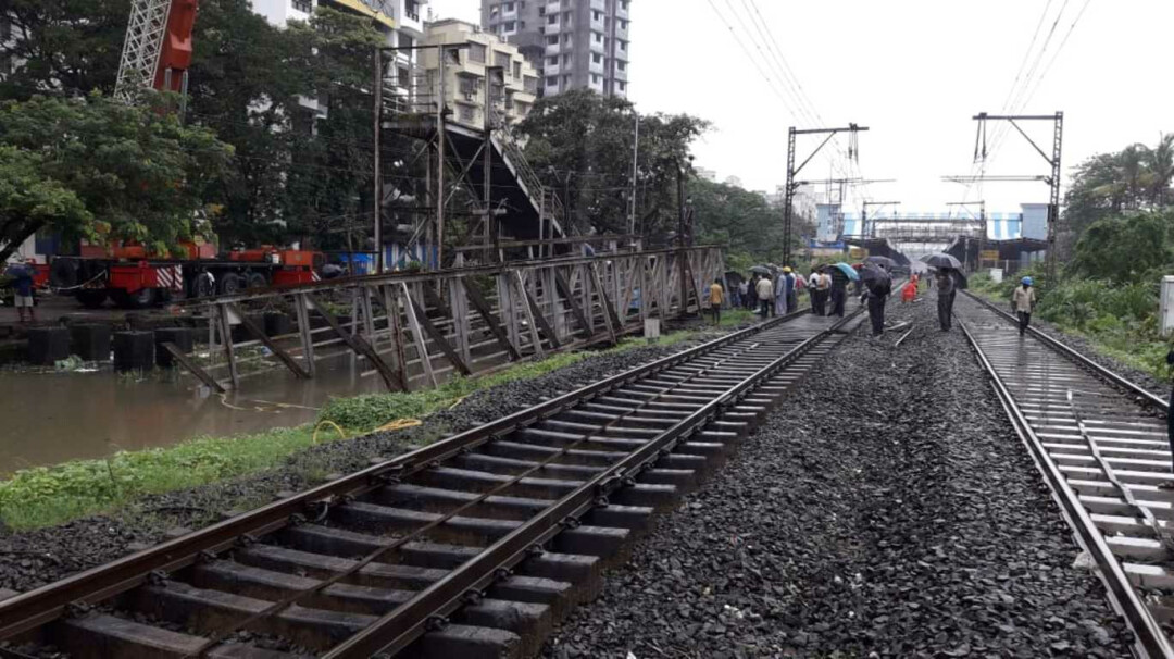 CR razes dilapidated bridge near Tilak Nagar station Mumbai Live