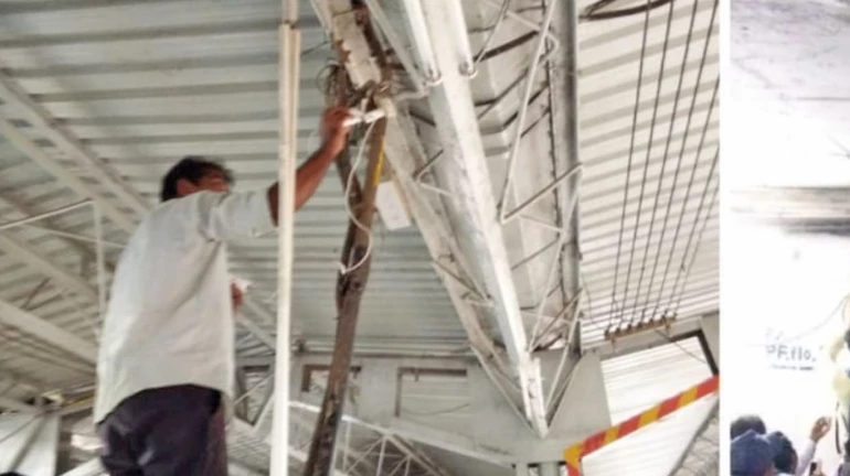 People remove CCTV camera plugs to charge mobile phones at Vasai-Virar stations!