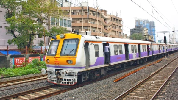 Perverse! Man flashes at a girl in a running train at Panvel