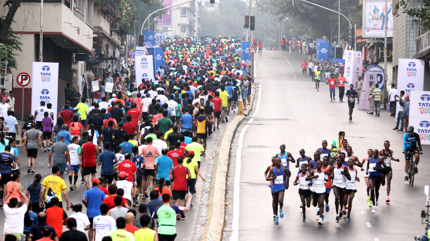 Image result for images of Mumbai marathon 2019