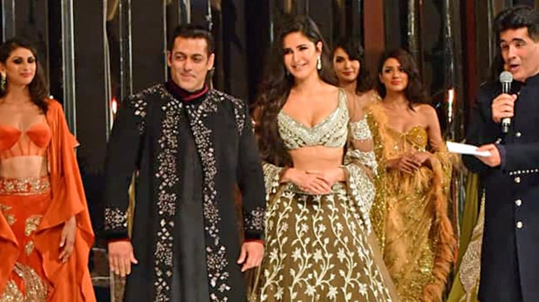 Salman Khan and Katrina Kaif walk together for Manish Malhotra's Haute Couture