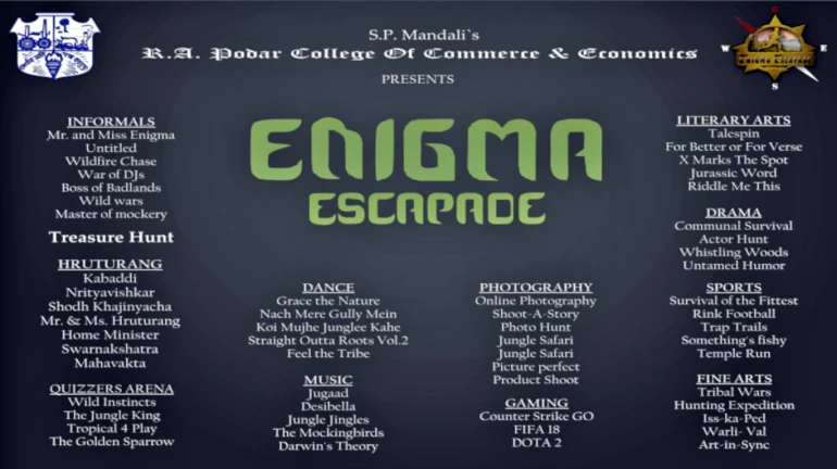 Podar Enigma 2018: The escapade to begin on August 23