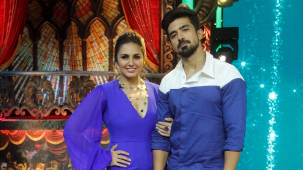 Saqib Saleem surprises sister Huma Qureshi on the sets of Zee Tv's India's Best Dramebaaz