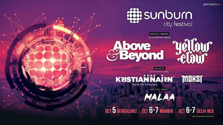 Sunburn City Festival to be held in Mumbai on October 6 and 7, 2018