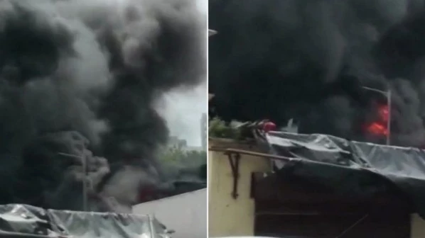 मालाड के बॉम्बे टाकिज परिसर में लगी आग पर पाया गया काबू!