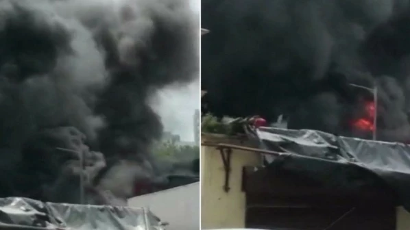 Level-II fire breaks out in Malad’s Somwari Bazaar