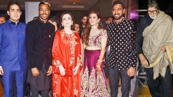 कृणाल पंड्याच्या विवाहसोहळ्याला या दिग्गजांची उपस्थिती