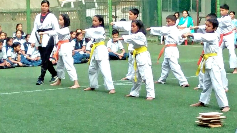 Students perform ‘Taekwondo’ on R-Day