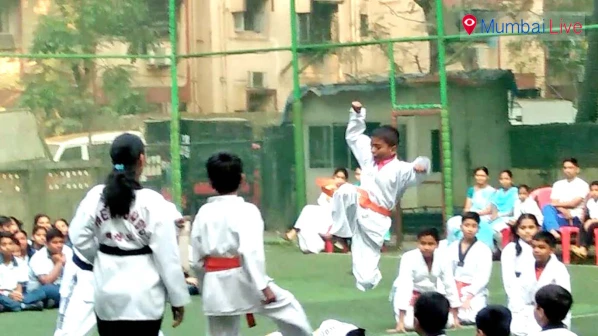 ताइक्वांडो में विद्यार्थियों ने दिखाया दम