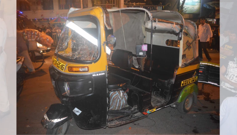 Auto- rickshaw demolition @ Ghatkopar